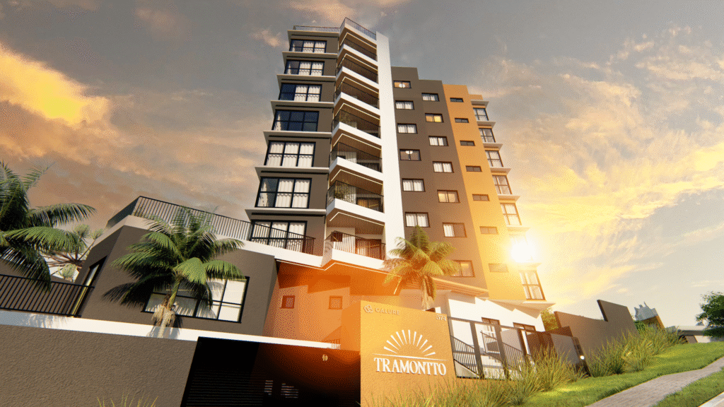 fachada do Tramontto Calure no bairro Tingui