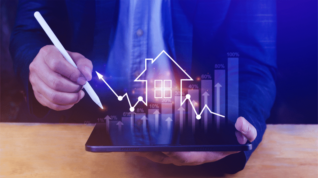 Representação do mercado imobiliário 2026 com foco em tendências e inovação.